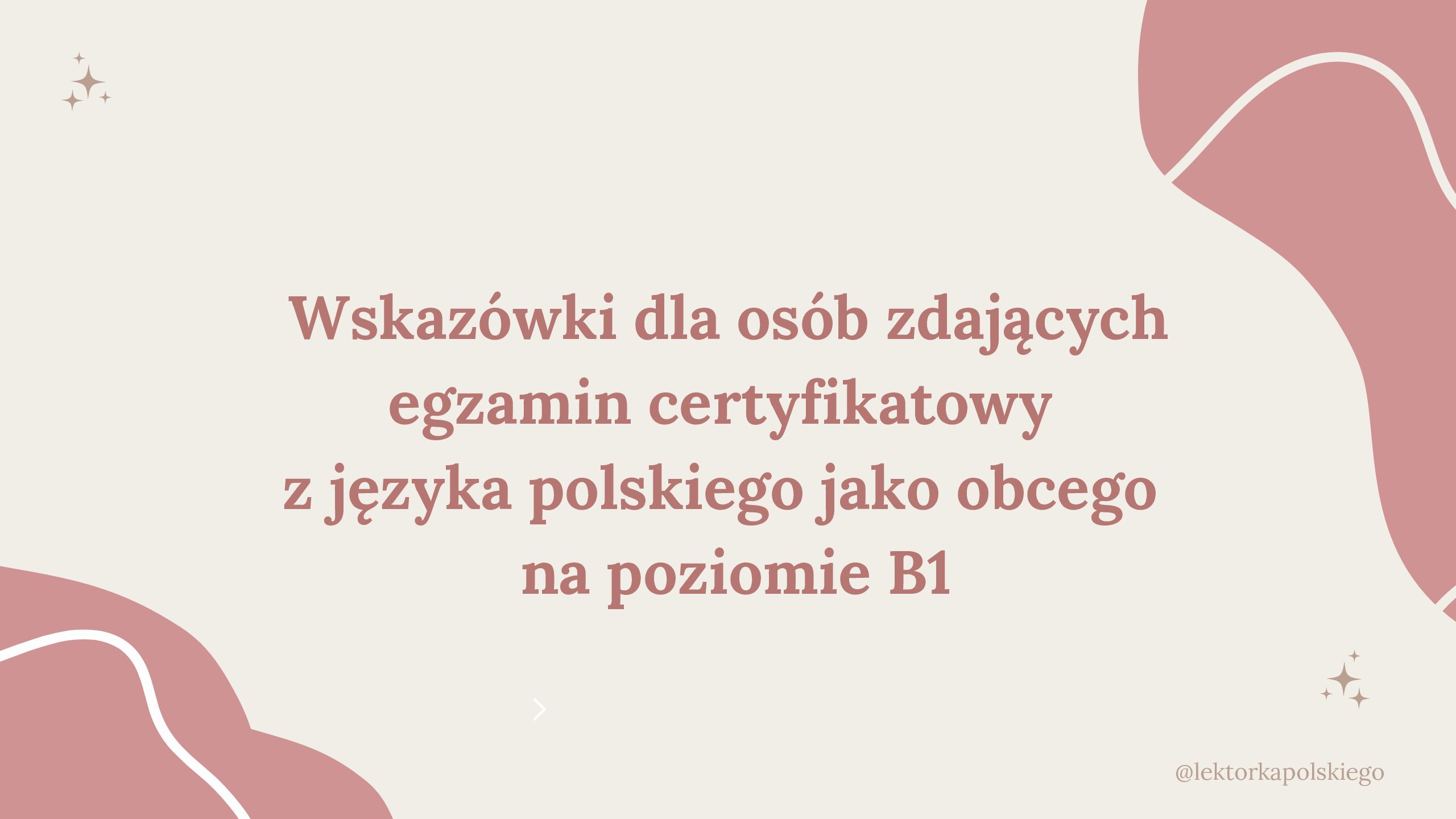 Notatki - egzamin certyfikatowy B1
